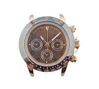 Lasitech 1 pz. Cassa for orologio con movimento VK63, 39,5 mm, acciaio inossidabile 316L, vetro zaffiro, impermeabile, quadrante luminoso C3(Modle 12)