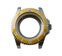 Lasitech 1 pz NH35 40,5 mm accessorio for orologio cassa GMT in acciaio inossidabile vetro zaffiro adatto for movimento NH34/NH35/NH36 28(P12/8/13)