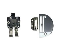 Lasitech 1 Set Piastra ad ago Spessa con Piedino a Doppia compensazione for Macchina da Cucire Industriale Singola a Punto Annodato(Whole Set)