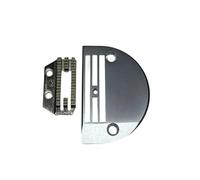 Lasitech 1 Set Piastra ad ago Spessa con Piedino a Doppia compensazione for Macchina da Cucire Industriale Singola a Punto Annodato(Plate And Feed Dog)