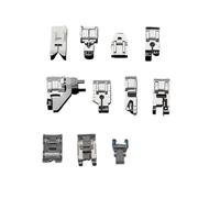 Lasitech 11 Pezzi Piedino for Macchina da Cucire 505A Piedini premistoffa Adatti for Brother Janome Toyota Singer FF00243-11 Pezzi(11PC-PlasticBox)