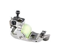 Lasitech 1PC Macchina con Blocco Piatto Piedino A Rullo Spessore Universale con Ruota di Coltello Davanzale Che Copre Punto Cintura Gialla 5.6 Passo dell'ago