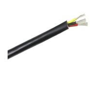 Lasitech Cavo Flessibile in Gomma Siliconica da 1 M22 20 18 17 15 13 11 Morbido for Alte Temperature Isolato in Rame 10AWG(3 Cores Black1m,20AWG)