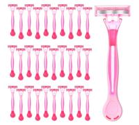 Lasnten 30 rasoi usa e getta da donna sensibili alla rinfusa rasoi usa e getta per donne 3 lame set di rasoi usa e getta per pelli sensibili rasoio da viaggio per una rasatura liscia e confortevole