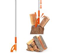 Lasnten Cuneo separatore manuale per legna da ardere, 152 cm, grande ascia da caduta, spaccalegna, in acciaio resistente, per la sicurezza della legna da ardere, facilità d'uso, riduce lo sforzo