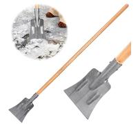Lasnten Raschietto per ghiaccio da 150 cm, con manico in legno, pala da giardino con lama in acciaio resistente, strumento per rimuovere erbacce per giardinaggio, bordure, vialetti, marciapiedi