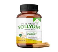 Lassativo Forte per Stitichezza Intestino Pigro con Tecnologia Sunfiber® - 15 Biscotti da 10g - Pulizia Colon e Gonfiore Pancia con Magnesio Bisglicinato