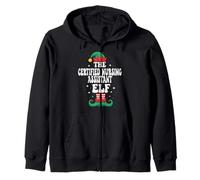 L'assistente Infermieristico Certificato Elf Funny Christmas Felpa con Cappuccio