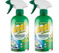 Last al limone - Sgrassatore Ultra Power, Azione Rapida, Contro il Grasso Ostinato, Piatti e Superfici Cucina, Profumo al Limone di Sicilia - 435 ml (Confezione da 2)