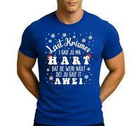 Last Krismes i gaif ju ma hart bat de weri näxt Last Christmas i gave You My Heart | Christmas X-Mas - Maglietta da uomo, Blu, L
