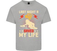 Last Night a Dj Saved My Life Djing T-Shirt Ragazzi Ragazze
