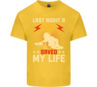 Last Night a Dj Saved My Life Djing T-Shirt Ragazzi Ragazze