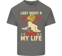 Last Night a Dj Saved My Life Djing T-Shirt Ragazzi Ragazze