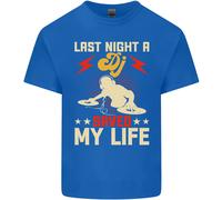 Last Night a Dj Saved My Life Djing T-Shirt Ragazzi Ragazze