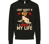 Last Night Un Dj Saved My Life Djing Uomo Felpa Maglione