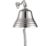 Last Orders - Campanello da parete per barca, scuola, cena, ricevimento, decorazione per la casa, da appendere alla parete, in argento cromato, campanello per porta, 10,2 cm, 12,7 cm, 15,2 cm, 20,3 cm