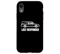 Last Responder Funny Mortician Hearse Design for Dark Humor Custodia per iPhone XR