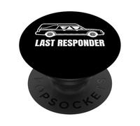 Last Responder Funny Mortician Hearse Design for Dark Humor PopSockets PopGrip Adesivo