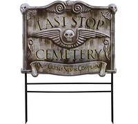 Last Stop Cemetery Sign 78cm