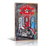 不适用 Last Stop Full Service Gasoline Vintage Americana Metal Sign