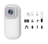 Lastdaytime Action Camera 4K senza fili necessari per i trasferimenti grazie al WiFi integrato e al forte magnete per un montaggio rapido (bianco)
