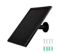Lastdaytime Caricatore monocristallino in silicone per pannello solare da 6 W, 6 V, con connettore tipo C, per fotocamera esterna (nero)