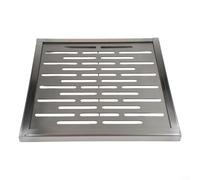 Lastdaytime Copertura per scarico a pavimento in acciaio inox con finitura antiscivolo e design a fori multipli, offre un flusso d'acqua efficiente per uso pubblico e residenziale (300 x 300 x 20 mm)