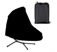 Lastdaytime Copertura per sdraio sospesa in tessuto Oxford, impermeabile, antivento, protezione per mobili da esterno, colore nero