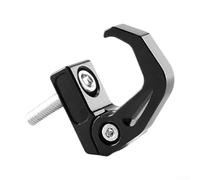 Lastdaytime Gancio di ricambio in lega di alluminio per fissare borse e casco su scooter e veicoli elettrici (nero)