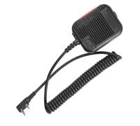 Lastdaytime Microfono altoparlante tattico portatile con jack da 3 5 mm per BaoFeng AR152 e per radio Kenwood, inclusi KPG e modelli