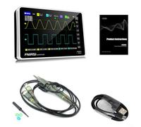 Lastdaytime Oscilloscopio da laboratorio 1013D con display touch screen, doppio canale, funzione di analisi FFT (1013D)