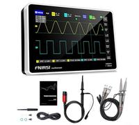 Lastdaytime Oscilloscopio da laboratorio 1013D con display touch screen, doppio canale, funzione di analisi FFT (1013D con P4100)