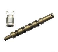 Lastdaytime Set di perni per albero e mezza luna per SLX per BFS per mulinelli XG utilizzati in progetti di personalizzazione della ruota a goccia d'acqua (torsioni + mezza luna)