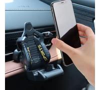 Lastdaytime Supporto per telefono da auto con bloccaggio a gravità, con giunto sferico girevole a 360 gradi e clip per bocchetta dell'aria con anima in acciaio rinforzato, per un uso stabile e