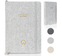 Lasting Pace Planner - Planner 52 settimane progettato per risultati elevati, impostare obiettivi annuali, monitoraggio abitudini, priorità giornaliera, riflessione settimanale (grigio chiaro)