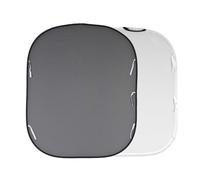 LASTOLITE fondo pieghevole 1,5m x 1,8m bianco/grigio medio - Nouvo