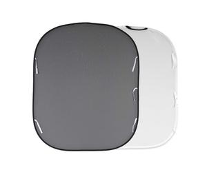 LASTOLITE fondo pieghevole 1,5m x 1,8m bianco/grigio medio - Nouvo