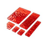 Lastra Acrilica Iridescente Rosso Pietra Modello Pannello PMMA 200x300mm