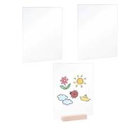 Lastra Acrilica Trasparente,3 Pezzi Materiali Spessi Per Artigianato - Ricambio Per Lastre Acriliche Spesse - Per Cornice Foto Insegna Display Invito Matrimonio Riparazione Finestra Decorazione Casa