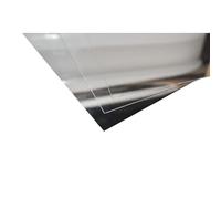 Lastra Alluminio Anodizzato Lucido a Specchio Color Argento Dimensione 500x710 mm Spessore 0,8 mm - Taglio Preciso e Lineare per Lavorazione Metalli
