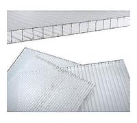 LASTRA ALVEOLARE POLICARBONATO TRASPARENTE CM 98X200 S.MM 6 PZ 1