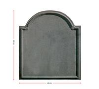 Lastra Camino Decorata in Ghisa DECO Assorbe e Riflette Calore + Dimensioni
