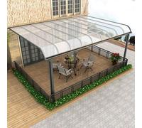 Lastra Copertura in Policarbonato Isolamento Antipioggia Trasparente PC Pannello Sostituzione del Rivestimento per Serra Elevata Trasmissione luminosa Flessibile Facile Tagliare(Off-white,120x800cm)