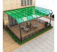 Lastra Copertura in Policarbonato Isolamento Antipioggia Trasparente PC Pannello Sostituzione del Rivestimento per Serra Elevata Trasmissione luminosa Flessibile Facile Tagliare(Green,100x700cm)