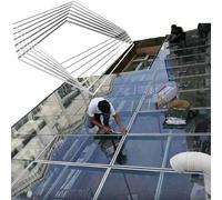 Lastra di policarbonato trasparente, grandi pannelli flessibili in vetro plastico per artigianato, cornici di ricambio in vetro trasparente, progetti espositivi fai da te, tagliare(0.8x10m)