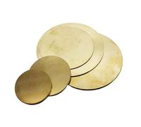 Lastra di Rame Piastra a disco circolare in ottone(Thickness 0.5mm 1pc,Diameter 25mm)
