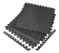 VirtuFit Fitness Puzzle - Tappetino - 4 Pezzi - 120 x 120 cm - Nero