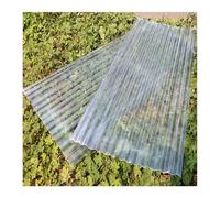 Lastra for coperture in FRP traslucida multiuso, drenaggio con design ondulato, pannello in fibra di vetro facile da tagliare e installare for da sole for carport(150cm-10 pieces,0.1cm)