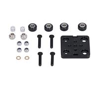 Lastra Gantry in Lega di Alluminio Mini, Set Kit Accessori con Ruote per Stampante 3D, Nero - Scorrimento Liscio, Montaggio Facile, Per Profilo 20mm