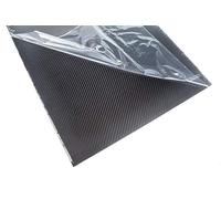 Lastra in fibra di carbonio 1mmx400mmx400mm , per telaio drone fai-da-te, ecc Spessore pannello in fibra di carbonio puro(Finitura opaca a trama twill)